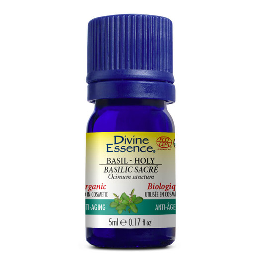 Divine Essence Basil-Holy Essential Oil Organic 5ml 