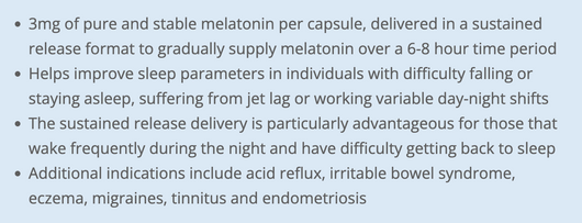 Cyto Matrix Melatonin 3 mg Sustained Release Benefits
