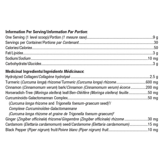 Metagenics Golden Fusion Ingredients