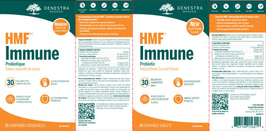 Genestra HMF Immune (Shelf Stable) 25 Chewable Tablets Ingredients