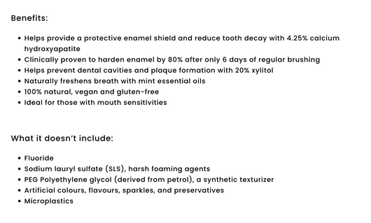Green Beaver Enamel Protect Toothpaste Benefits