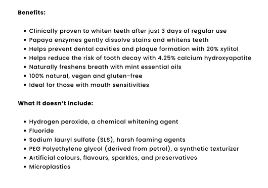 Green Beaver Extra Whitening Toothpaste Benefits