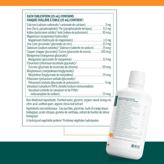 Genestra Colloidal Multi Mins Liquid -Ingredients