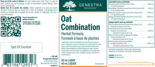 Genestra Oat Combination -Ingredients