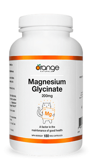 Orange Naturals Magnesium Bis-Glycinate  200 mg 180 Veg Capsules