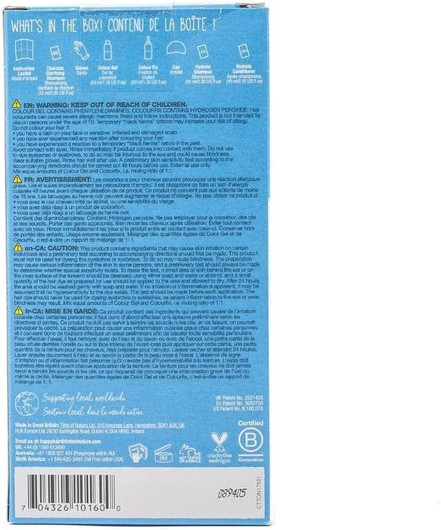 Tints of Nature 6C Dark Ash Blonde Permanent Hair Dye ingredients and instructions