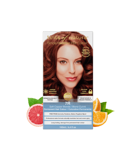 Tints of Nature 7R Soft Copper Blonde Permanent Hair Dye 130 ml
