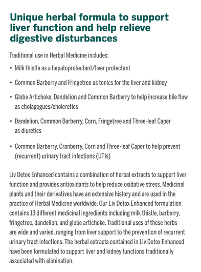 Genestra Liv Detox Enhanced Benefits