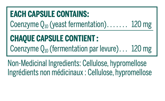 Genestra COQ10 120 Ingredients