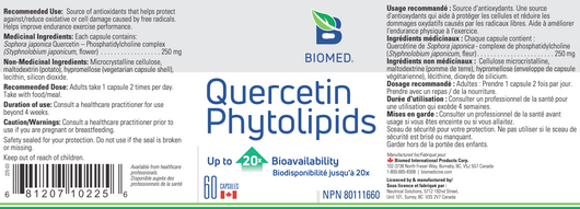 Biomed Quercetin Phytolipids Ingredients