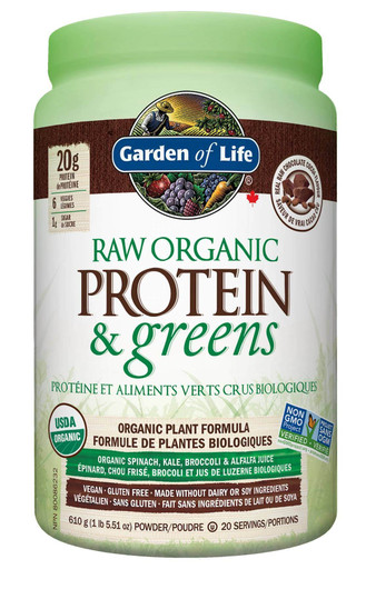 Garden of Life Raw Organic Protein & Greens Chocolate 610g
