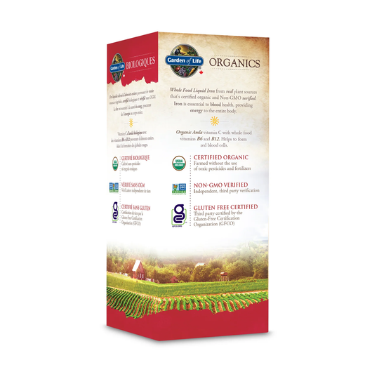 Garden of Life Organic Plant Iron Liquid Purity