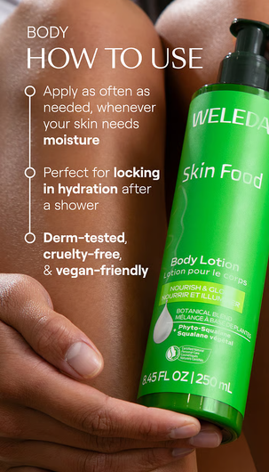 Weleda Skin Food Body Lotion Suggested Use