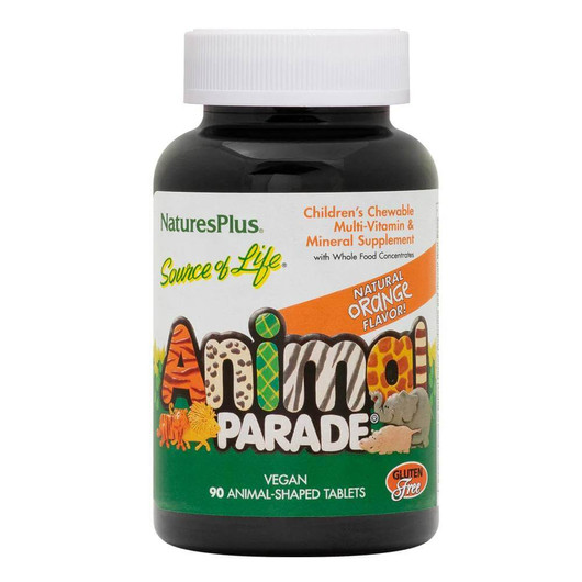 Natures Plus Animal Parade Multivitamin Children’s Chewables Orange 90 Tablets