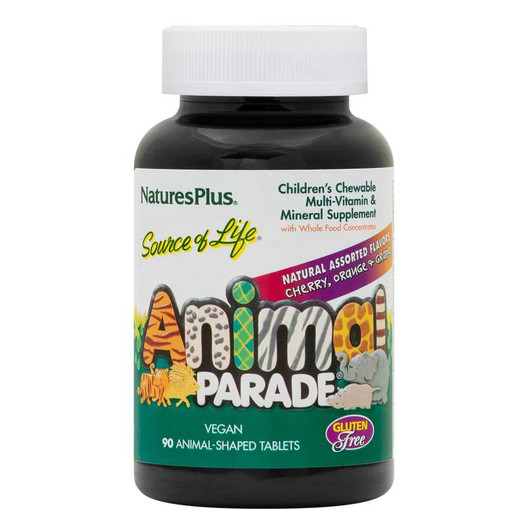 Natures Plus Animal Parade Multivitamin Children’s Chewables Assorted 90 tablets