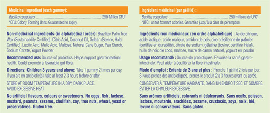 allKiDz Probiotic Ingredients
