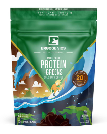 Ergogenics Nutrition Hemp +Greens Coffee 720 Grams