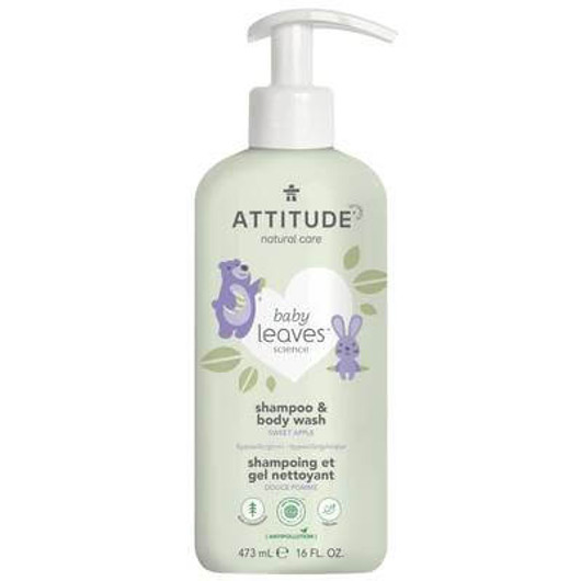 Attitude Baby Leaves 2-in-1 Shampoo & Body Wash Sweet Apple 473ml ( previous look)