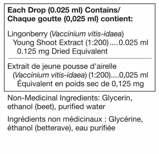 Unda Vaccinium Vitis Idaea (Lingonberry) Young shoot extract-ingredients