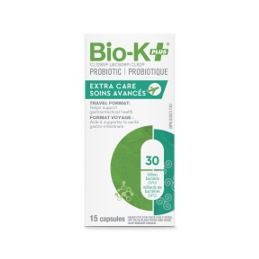 Bio-K+ Extra Care Travel Format 30 Billion 15 Capsules