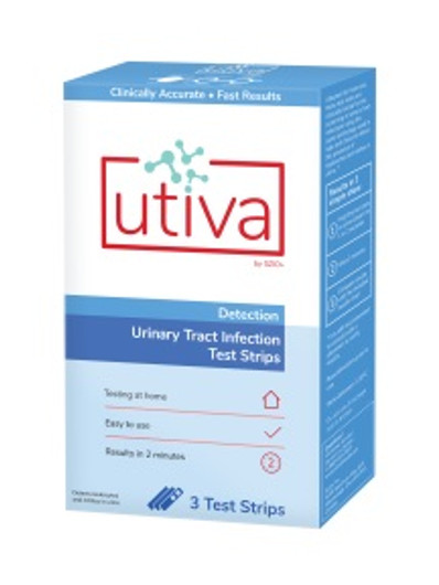 Utiva Urinary Tract Infection Test Strip (3 Per Pack)