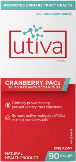 Utiva Cranberry PACs 90 Capsules
