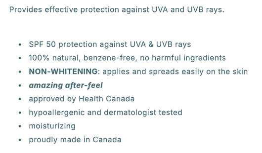 Green Beaver Mineral Sunscreen SPF 50 Benefits