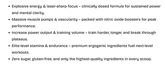 ANS Performance Ritual Pre Workout Benefits