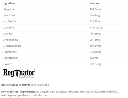 Cyto Matrix Muscle Matrix Powder 162 g- ingredients