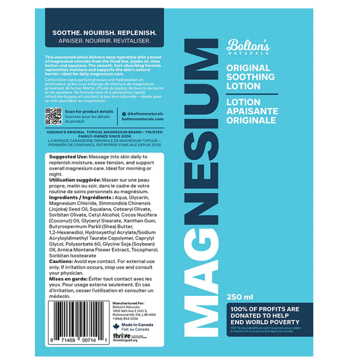 Magnesium Lotion Suggested Use