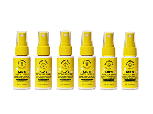 Beekeeper's Naturals Propolis Throat Spray For Kids ( Pak of 6X30 ml)