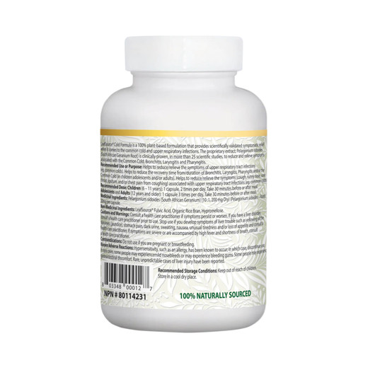 LeafSource Cold Formula -Ingredients & Dose