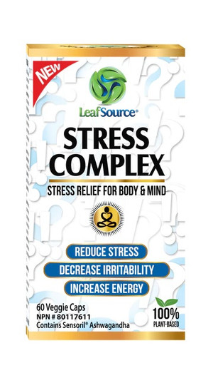 LeafSource Stress Complex With Ashwagandha 60 Veg Capsules