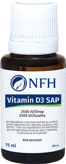 NFH Vitamin D3 SAP 2500 IU Liquid 15 ml
