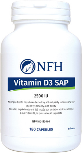 NFH Vitamin D3 SAP 2500 IU 180 Capsules