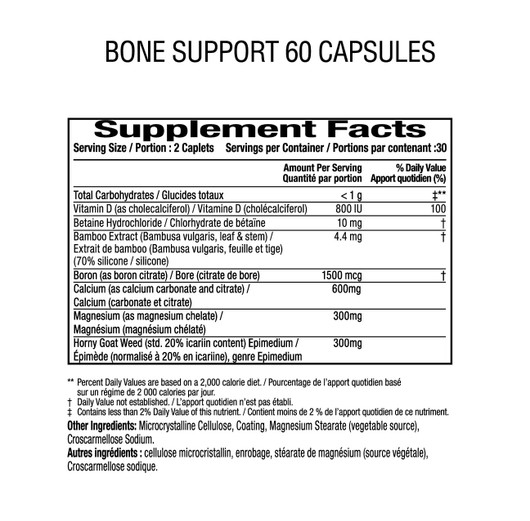 Adëeva Bone Support Formula -ingredients