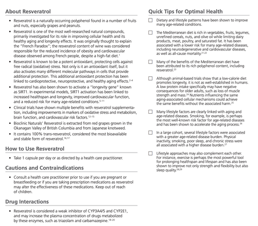 Bioclinic Naturals Resveratrol Benefits