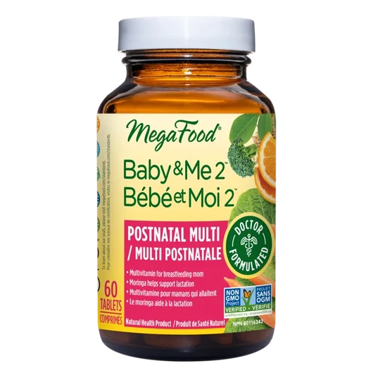 MegaFood Baby and Me 2 Postnatal Multi 60 Tablets