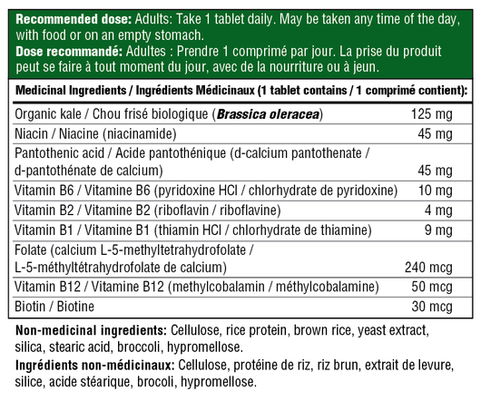 MegaFood Balanced B Complex -Ingredients