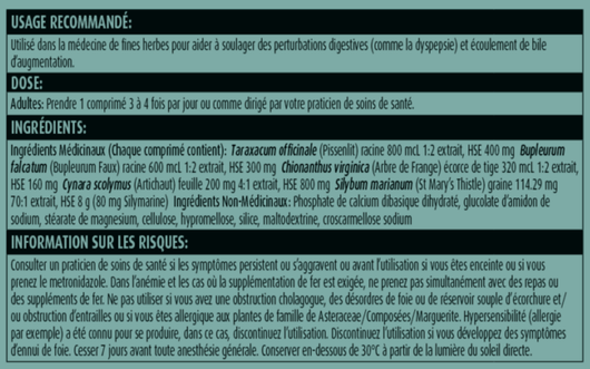 MediHerb Livton Complex Suggested Use ( French)