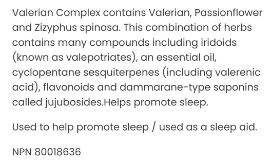 MediHerb Valerian Complex Benefits
