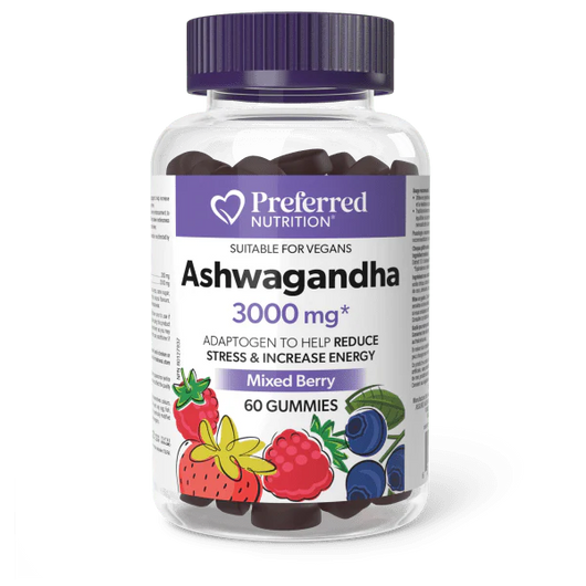 Preferred Nutrition Ashwagandha 3000 mg 60 Gummies
