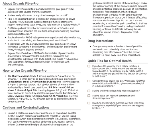Bioclinic Naturals Organic Fibre Pro Benefits