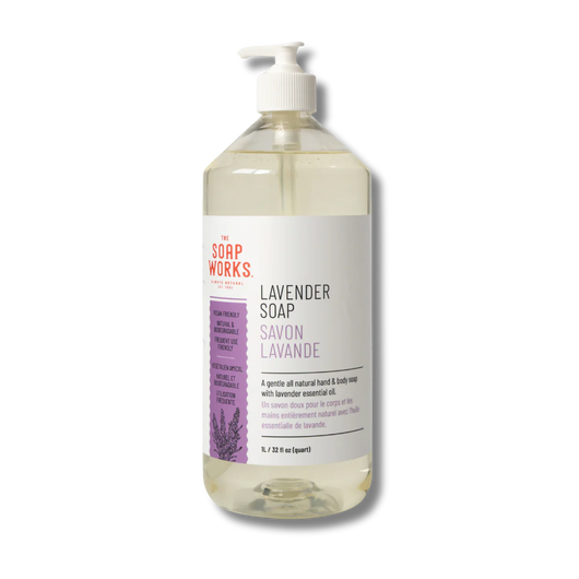 Soap Works Pure Vegetable Glycerine Liquid Soap Lavender 1 L