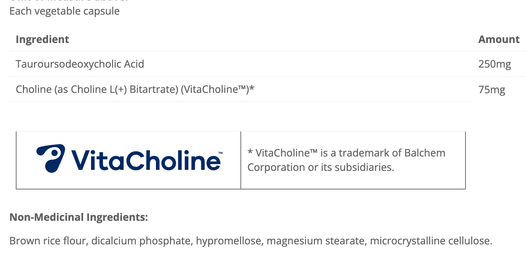 Cyto Matrix TUDCA Ingredients