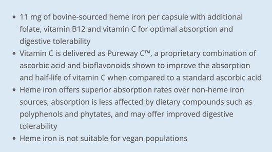 Cyto Matrix Heme Iron Benefits