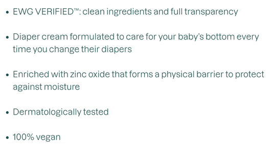 Attitude Baby Leaves Diaper Zinc Cream Features