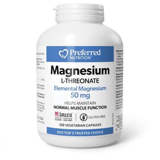 Preferred Nutrition Magnesium L-Threonate 120 Veg Capsules