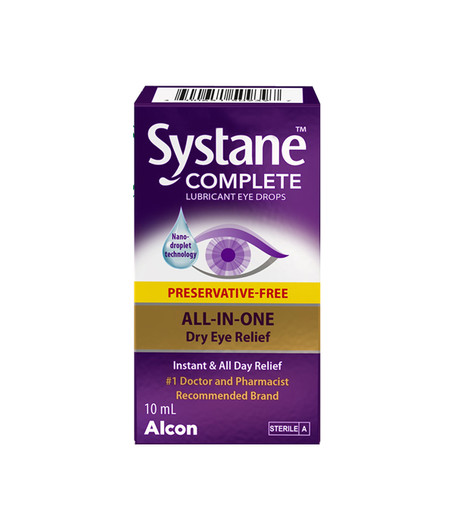 Systane Complete Lubricant Eye Drops Preservative Free 10 ml