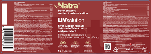 Natra LivSolution Suggested Use